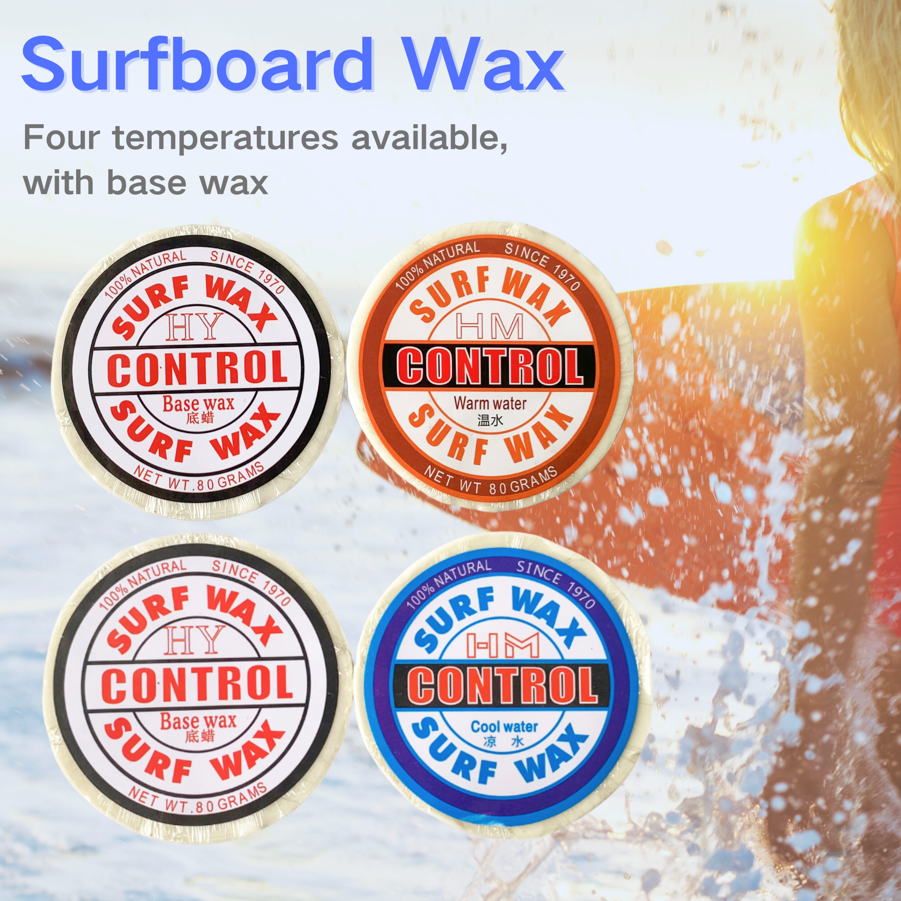 2-Pack Surfboard Wax Natural S - đánh giá và giá Surfboard Wax Tropical